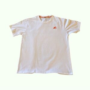 White Tee with MooMoo Financial Red Logo XL NWOT